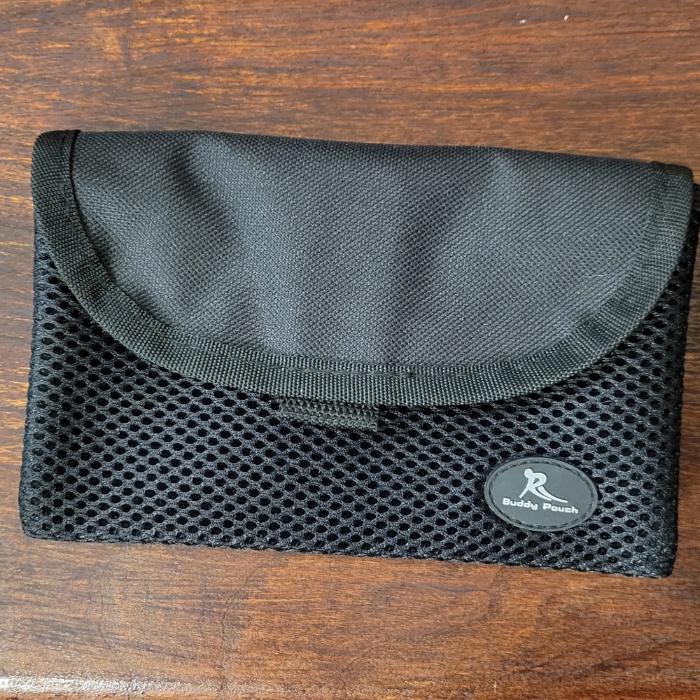 Black Mesh Buddy Pouch by Running Buddy